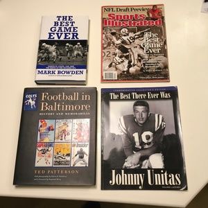 Baltimore Colts Johnny Unitas Collectors Book Bundle